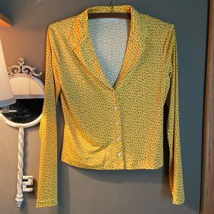 Urban Outfitters Silky long Sleeve Button Down